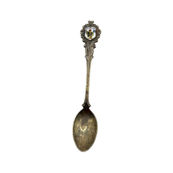 Vintage München Souvenir Collector Spoon With Enamel Crest Design B90 - Picture 1 of 5